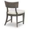 Maren Truffle Double Pedestal Dining Room Set w/ Fluted Curved Back Chairs