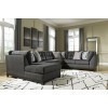 Reidshire Steel 3-Piece Left Chaise Sectional