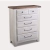 Sawmill Drawer Chest (Alabaster Two-Tone)