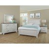 Sawmill Louver Panel Bedroom Set (Alabaster Two-Tone)