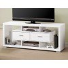 TV Console w/ Drawers in the Center (White)