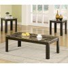 Black Faux Marble 3-Piece Occasional Table Set