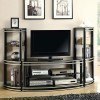 Black and Silver Entertainment Wall