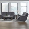 Cooper Power Reclining Living Room Set w/ Articulating Headrest (Bleu Gray)