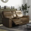 Cooper Power Reclining Loveseat w/ Console (Camel)