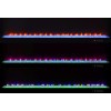 Mallory White TV Stand w/ Flame Visualizer and Bluetooth Speaker
