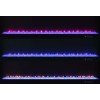 Mallory White TV Stand w/ Flame Visualizer and Bluetooth Speaker