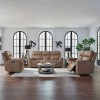 Camden Aline Toast Zero Wall Triple Power Reclining Living Room Set