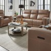 Camden Aline Toast Zero Wall Triple Power Reclining Living Room Set