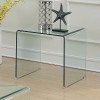 Clear Modern End Table