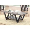 Antique Grey and Black Coffee Table
