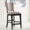 Plank Road Kimler Counter Chair (Charcoal) (Set of 2)