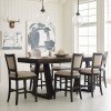Plank Road Kimler Counter Dining Room Set (Charcoal)