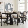 Plank Road Kimler Counter Dining Table (Charcoal)