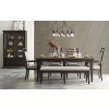 Plank Road Rankin Dining Room Set w/ Bench (Charcoal)