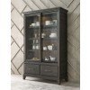 Plank Road Darby Display Cabinet (Charcoal)