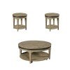Plank Road Artisans Round Occasional Table Set (Stone)