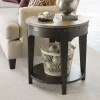 Plank Road Artisans Round End Table (Charcoal)
