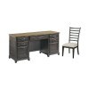 Plank Road Farmstead Executive Home Office Set (Charcoal)