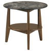 Bradley Smokey Grey and Dark Brown End Table