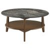 Bradley Smokey Grey and Dark Brown Coffee Table