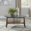 Bradley Smokey Grey and Dark Brown Coffee Table