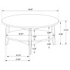 Bradley Smokey Grey and Dark Brown Coffee Table