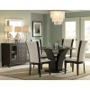 Daisy 48 Inch Round Dining Room Set w/ White Chairs
