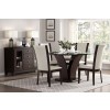 Daisy 54 Inch Round Dining Room Set w/ White Chairs