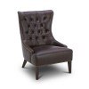 Garrison Leather Accent Chair (Brown)
