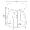Dacre Greige End Table