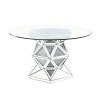 Noralie Round Mirrored Dining Table