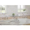 Chrome 3-Piece Occasional Table Set