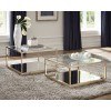 Rose Brass 2-Piece Occasional Table Set