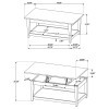 Lindenton Black Lift Top Coffee Table