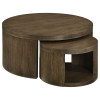 Sweeney Dark Walnut 2-Piece Nesting Coffee Table Set