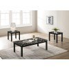 Black Marble 3-Piece Occasional Table Set