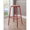 Scarus Bar Stool (Red) (Set of 2)