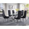 Gianna Dining Room Set w/ Black Chairs
