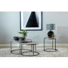 Grey and Gunmetal Occasional Table Set