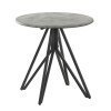 Cement and Gunmetal End Table