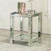 End Table w/ Acrylic Crystal Shelf