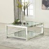 Coffee Table w/ Acrylic Crystal Shelf