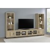 Sachin Distressed Pine Entertainment Center