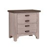 Bungalow Two Drawer Nightstand (Dover Grey)