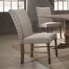 Leventis Upholstered Side Chair (Weathered Oak) (Set of 2)