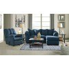 Darcy Blue Sofa Chaise Living Room Set