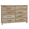 Dovetail Sun Bleached White Dresser