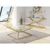 Double Pyramid Base Occasional Table Set