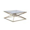 Double Pyramid Base Cocktail Table